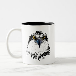 Tasse 2 Couleurs Oeil piercing noir et blanc