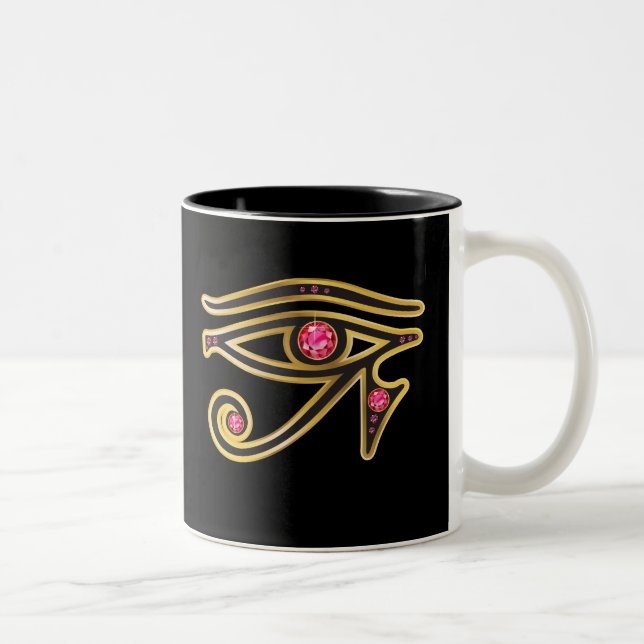 Tasse 2 Couleurs OEil rubis dans la boue d'or (Droit)