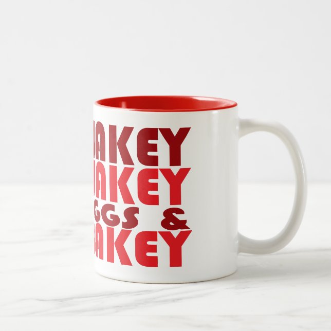 Tasse 2 Couleurs Oeufs et Bakey de Wakey Wakey (Droit)