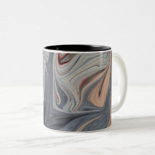 Tasse 2 Couleurs OEuvre Abstraite Meilleur art moderne