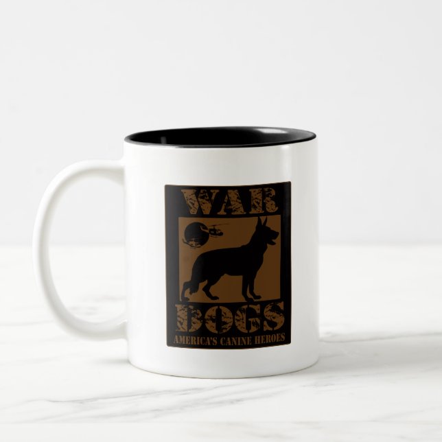 Tasse 2 Couleurs Oeuvre-Chiens-De-Guerre (Gauche)