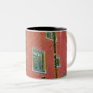 Tasse 2 Couleurs OEuvre cyclable rétro