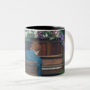 Tasse 2 Couleurs Œuvre d'art pour piano cool