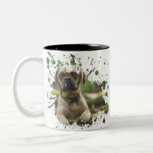 Tasse 2 Couleurs OEuvre de chien mignon