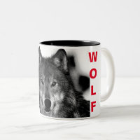 OEuvre d'oeil de loup noir et blanc