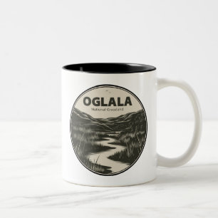 Tasse 2 Couleurs Oglala National Grassland Nebraska Stream