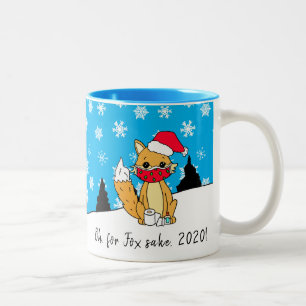 Tasse 2 Couleurs Oh pour Fox Sake, 2020, Noël drôle