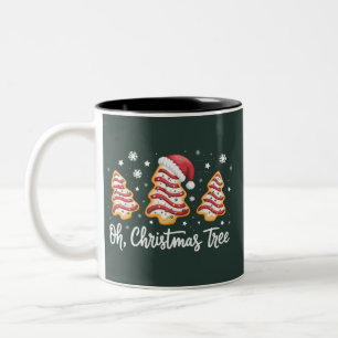 Tasse 2 Couleurs Oh, Sapin de Noël Joyeux Noël Debbie Cookie