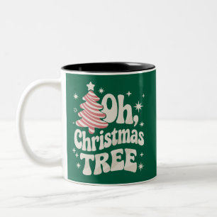Tasse 2 Couleurs Oh Sapin Lumineux Joyeux Noël Xmas 