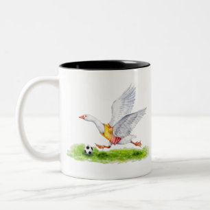 Tasse 2 Couleurs Oie de football
