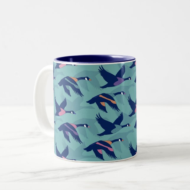 Tasse 2 Couleurs Oie du Canada (Devant gauche)