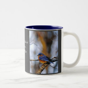 Tasse 2 Couleurs Oiseau bleu oriental de Missouris