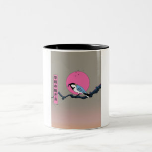 Tasse 2 Couleurs Oiseau chanteur de matinée