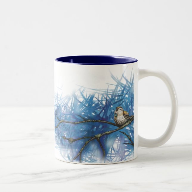 Tasse 2 Couleurs oiseau guerrier (Droit)