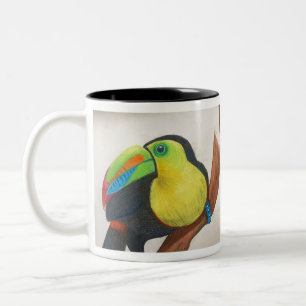 Tasse 2 Couleurs Oiseau tropical Toucan