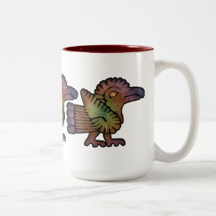 Tasse 2 Couleurs Oiseaux mayas antiques