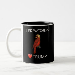 Tasse 2 Couleurs Oiseaux Watchers Love Trump