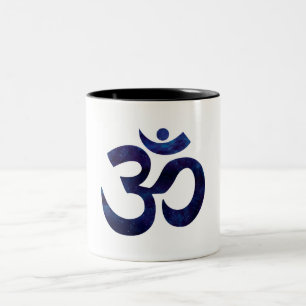 Tasse 2 Couleurs Om Ohm Symbole Signe Yoga Méditation Zen