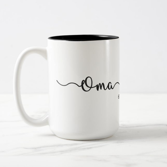 Tasse 2 Couleurs Oma et Opa  (Gauche)