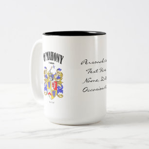Tasse 2 Couleurs O'Mahony Family Crest, Traduction & Signification