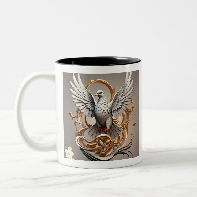 Tasse 2 Couleurs "Ombres aux ailes" (Gauche)