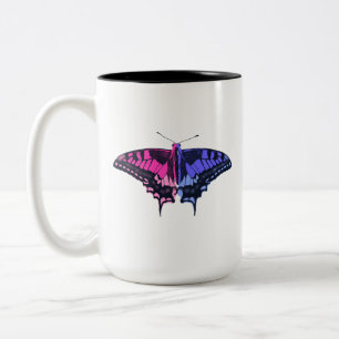 Tasse 2 Couleurs Omnisexual Pride Flag Swallowtail Butterfly