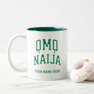 Tasse 2 Couleurs Omo-Naija — Nigérian personnalisé