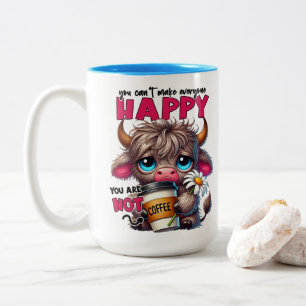 Tasse 2 Couleurs On ne peut pas rendre tout le monde heureux, on n'