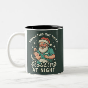 Tasse 2 Couleurs On Va Découvrir Qui Se Passe Du Fil Dentaire La Nu