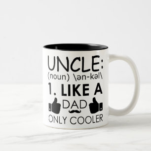 Tasse 2 Couleurs Oncle, comme le papa seulement plus frais - comme