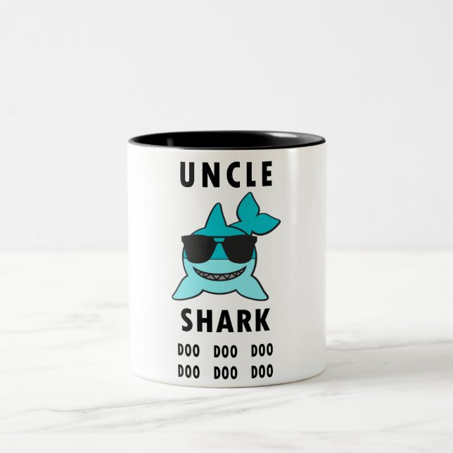 Tasse 2 Couleurs ONCLE SHARK Doo Doo Doo (Centre)