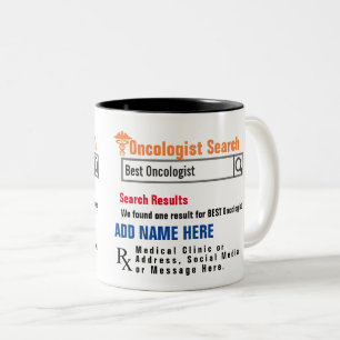 Tasse 2 Couleurs Oncologiste Recherche de bougie cadeau