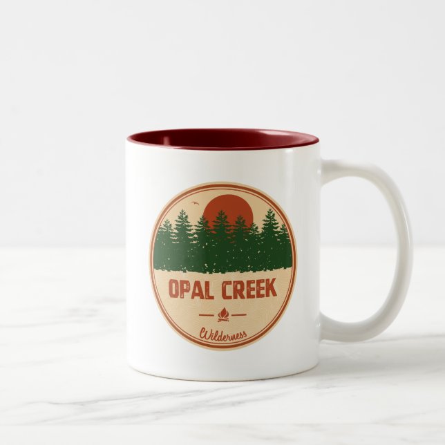 Tasse 2 Couleurs Opal Creek Wilderness Oregon (Droit)
