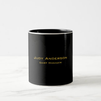 Tasse 2 Couleurs Or élégant moderne professionnel et noir