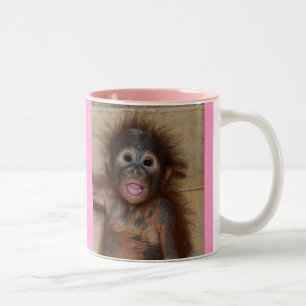 Tasse 2 Couleurs Orang-outan précieux de bébé