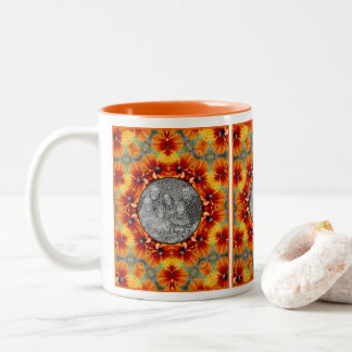 Tasse 2 Couleurs Orange Black Eyed Susan Daisy Ajouter Votre Photo