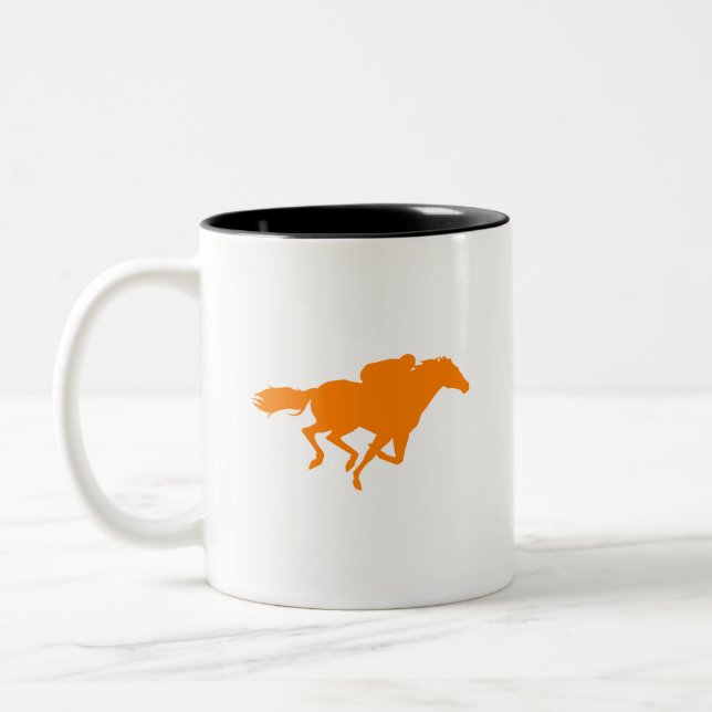 Tasse 2 Couleurs Orange Horse Racing (Gauche)