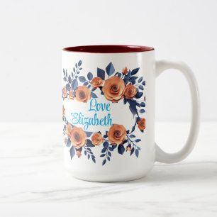 Tasse 2 Couleurs Orange Rose Meilleure Maman Toujours Enchanter Flo