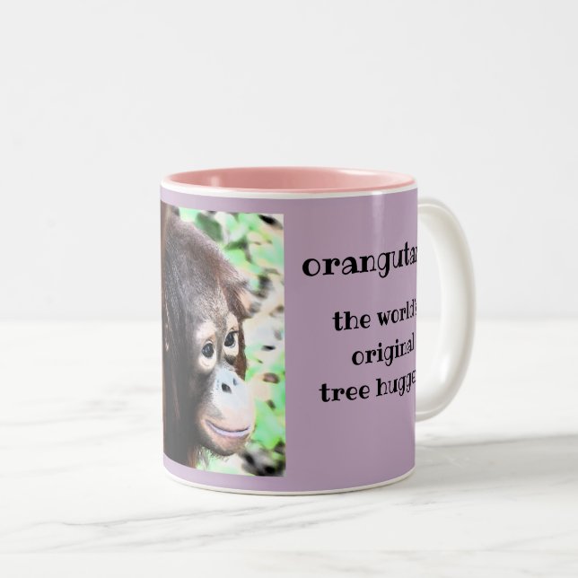 Tasse 2 Couleurs Orangs-outans (Devant droit)