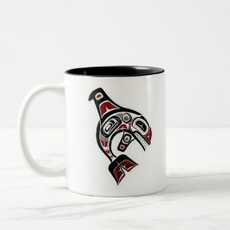 Tasse 2 Couleurs Orca Whale Salish Conception du Pacifique Natif du