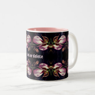 Tasse 2 Couleurs Orchidée à chlipper rose Abstraite personnalisée