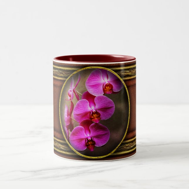 Tasse 2 Couleurs Orchidée - Phalaenopsis - L'orchidée papillon (Centre)