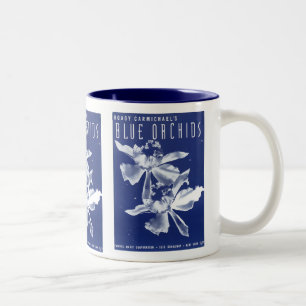 Tasse 2 Couleurs "Orchidées bleues" de Hoagy Carmichael