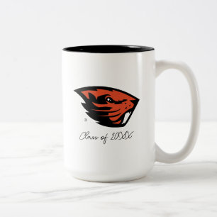 Tasse 2 Couleurs Oregon State Beavers   Tête de castor