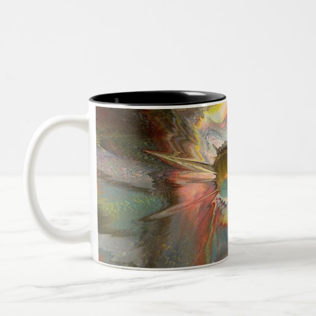 Tasse 2 Couleurs Original spin art (Gauche)