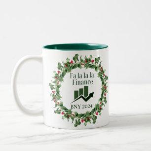 Tasse 2 Couleurs Ornement de Noël Finance