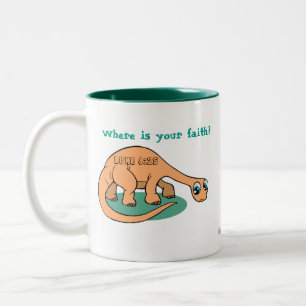 Tasse 2 Couleurs Où est votre foi ? Customisez-le