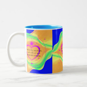 Tasse 2 Couleurs Où l'amour se rassemble, la gratitude demeure Sa