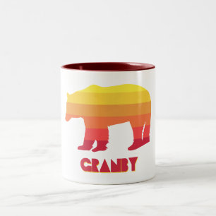 Tasse 2 Couleurs Ours arc-en-ciel de Granby Colorado
