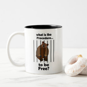 Tasse 2 Couleurs Ours captif demandant la liberté Sauveteur d'anima